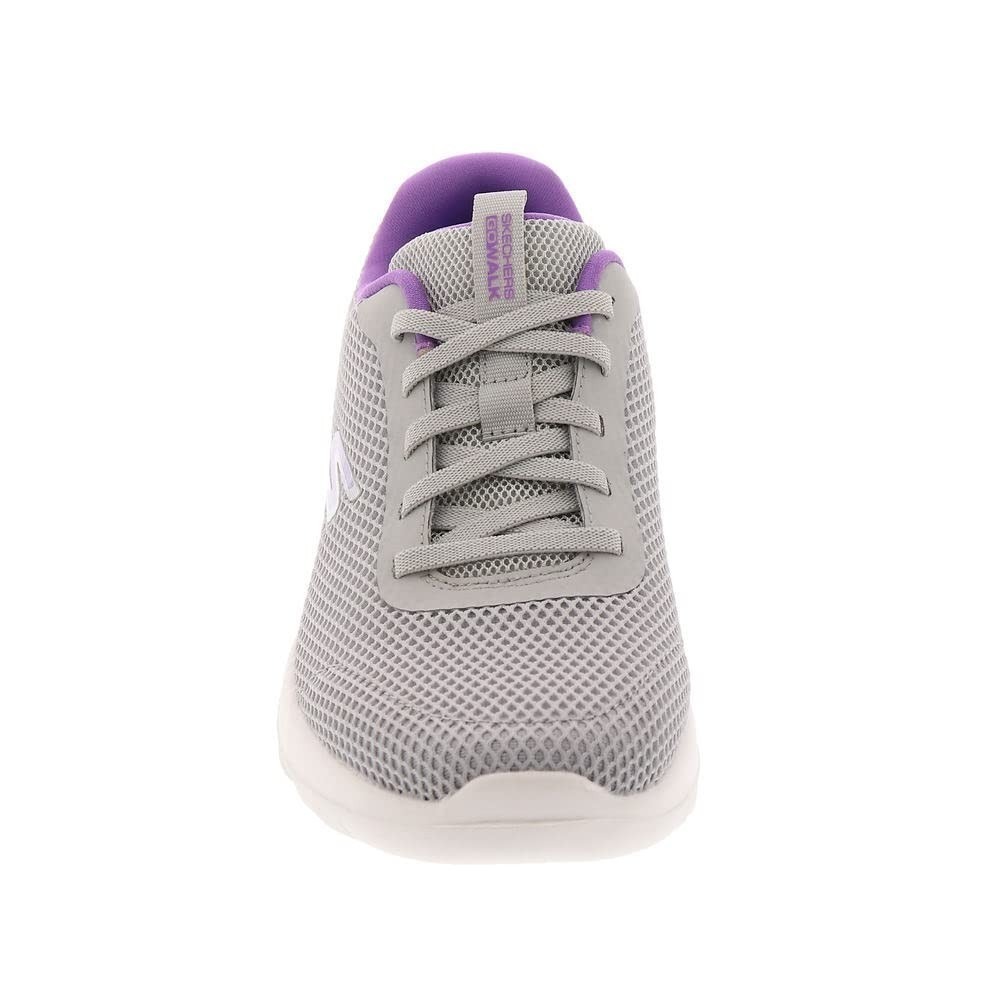 Skechers GO Walk Joy - Light Motion, Gray/Lavender, 9.5 Wide 124707W - Picture 6 of 10